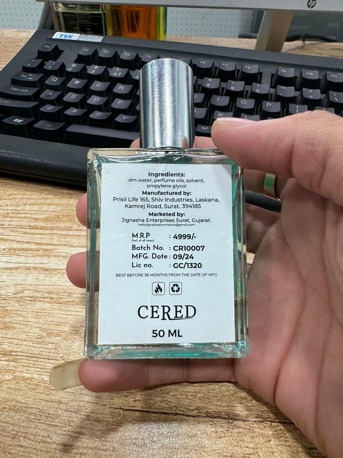 CERED Aventus Perfume 50ML (Pack of 2)